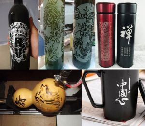 贵港平南县酒瓶葫芦工艺品激光雕刻机